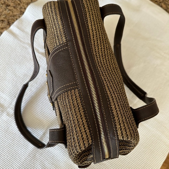 Eric Javits Squishee Isla Straw Shoulder Hand Bag & Mirror #116168 NWOT - Picture 4 of 16